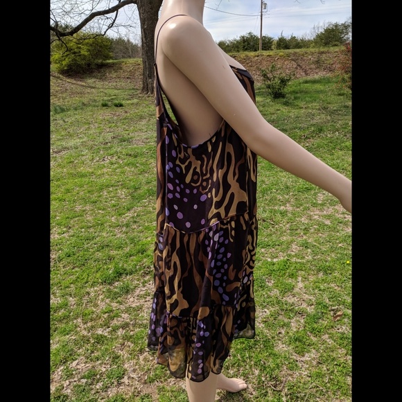 Diane Von Furstenberg Silk Spaghetti Strap Dress - Picture 3 of 7